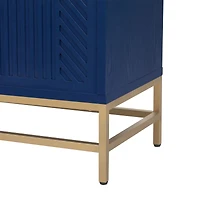 Streamdale Retro Sideboard with Adjustable Shelves (Navy)