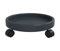 Plant Trolleys with Wheels 2 pcs Gray Diameter 13.4" 77.2 lb