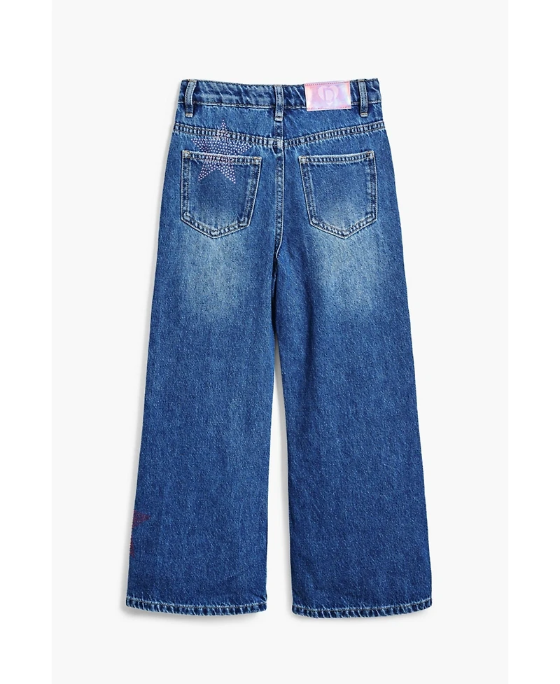 Desigual Girls Girls's Denim pants with stars
