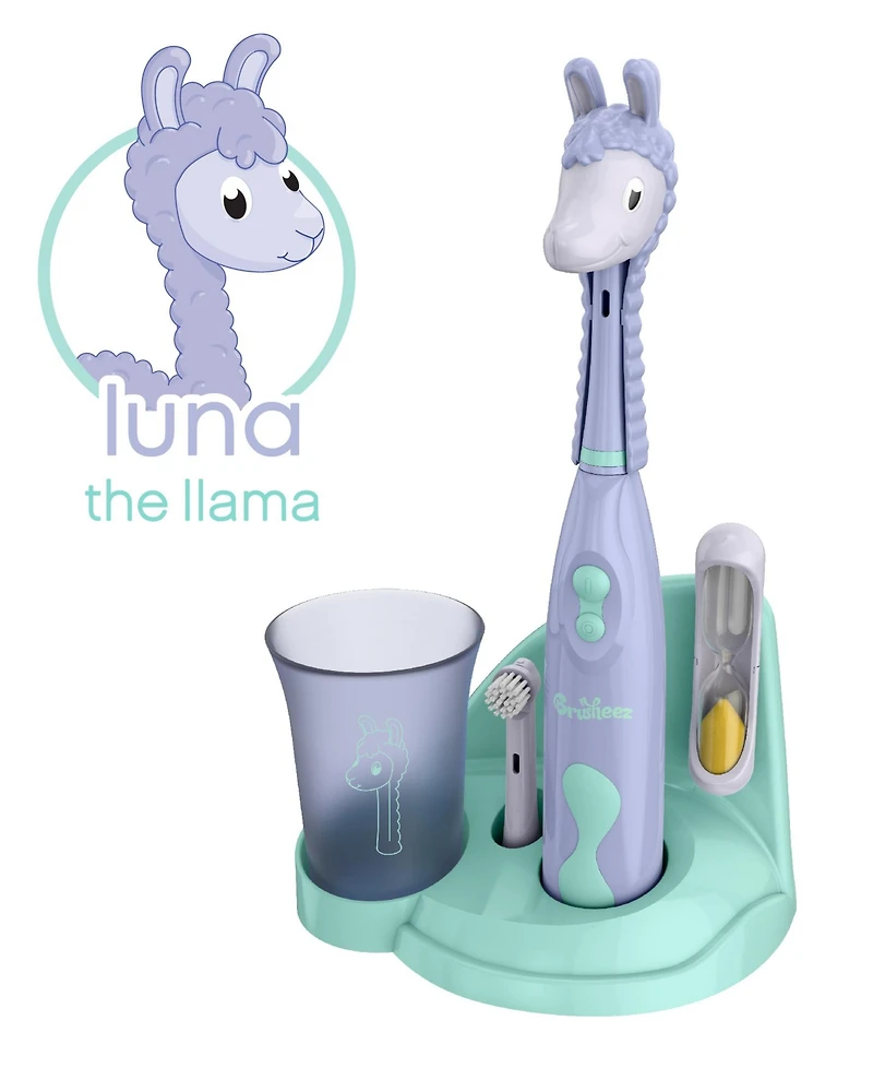 Brusheez Luna the Llama Kid's Electric Toothbrush Set