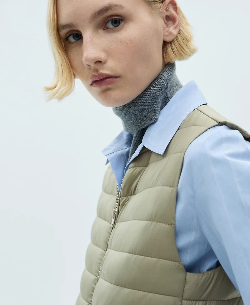 Mango Women's Quilted Gilet Vest