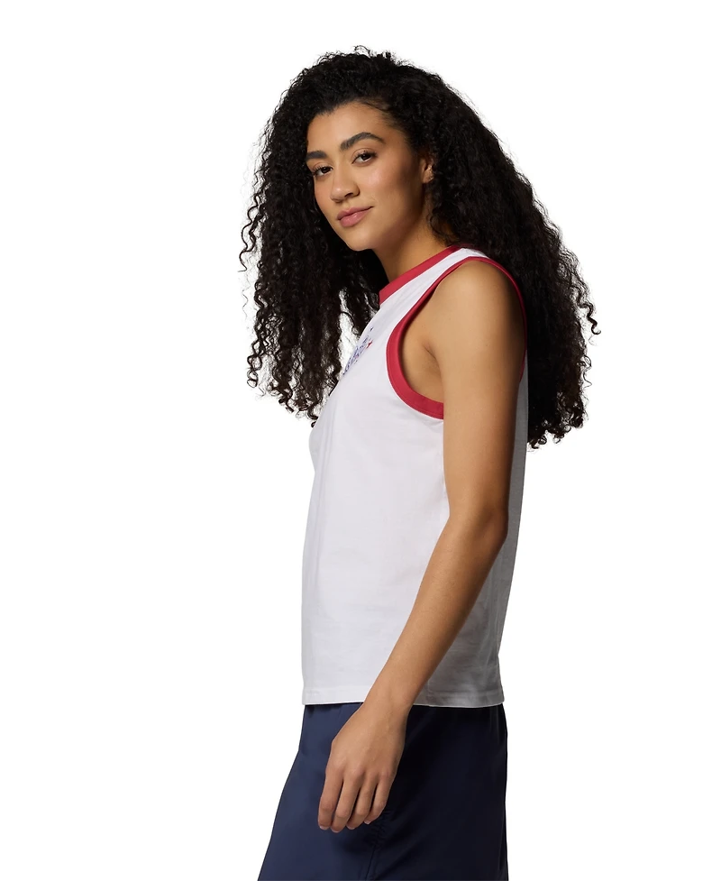 Columbia Women's Rolling Bend Graphic Ringer Tank Top