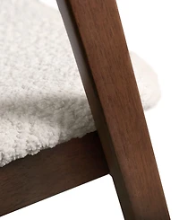 Furniture of America 2-Pc. Pearlcrest Boucle Fabric Dining Chair Set