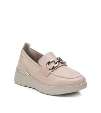 Carmela Leather Collection Women's Wedge Moccasins