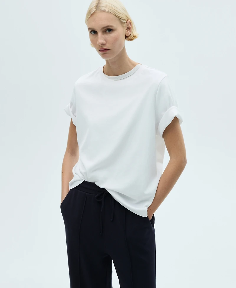 Mango Women's Wide Leg Jogger Pants