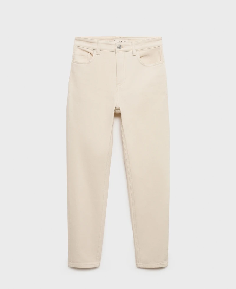Mango Women's Newmom Comfort High-Rise Jeans