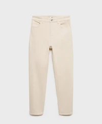 Mango Women's Newmom Comfort High-Rise Jeans
