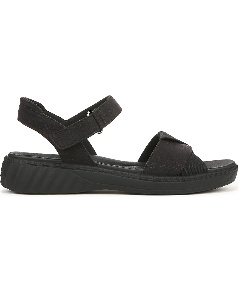 LifeStride Women's Lane Washable Open Round Toe Strappy Sandals