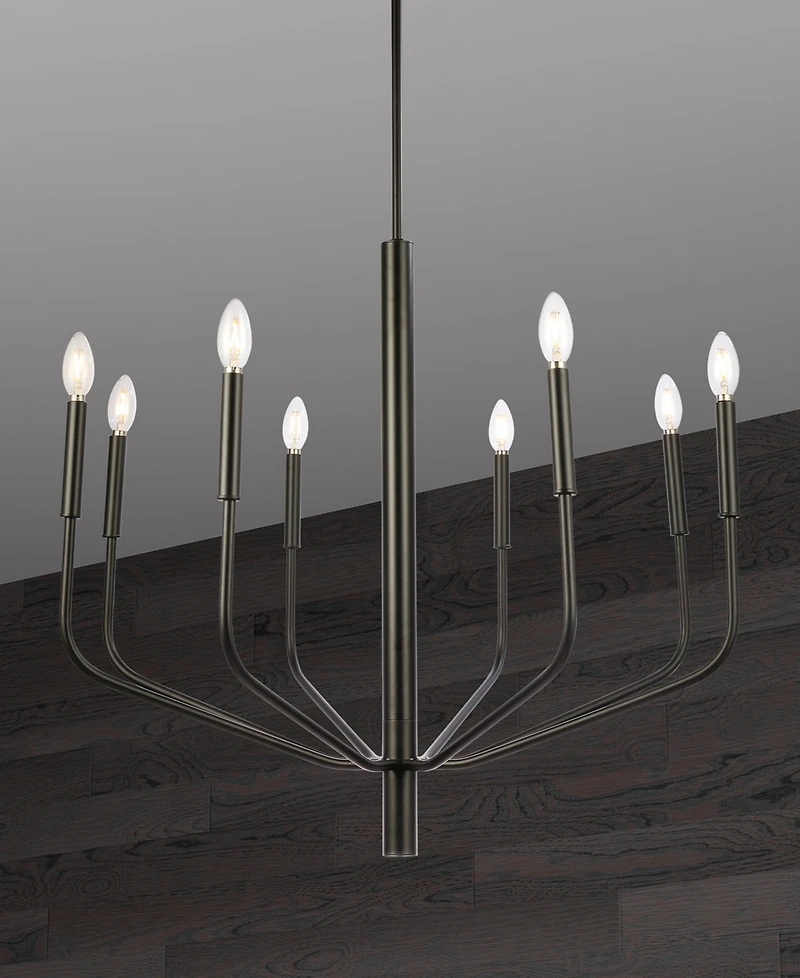 Dainolite 23.50" Metal Eleanor 6 Light Chandelier