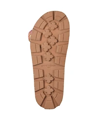 Marc Fisher Ltd Women's Mylan Woven Buckle Straps Flat Sandals