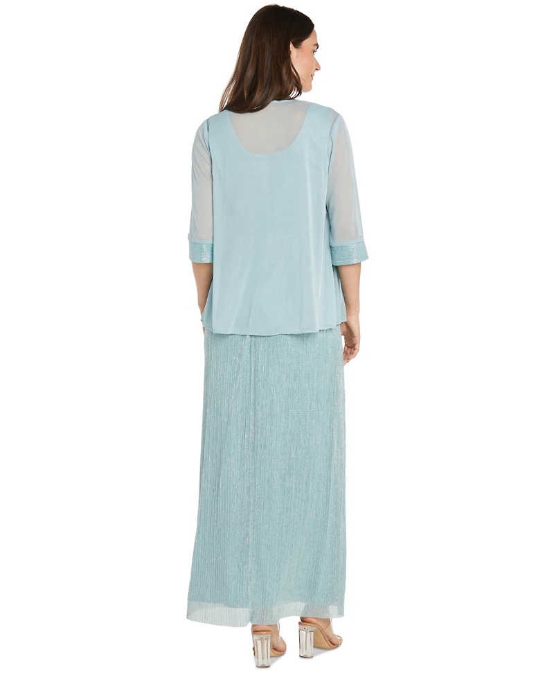R & M Richards Women's 2-Pc. Jacket Gown Set