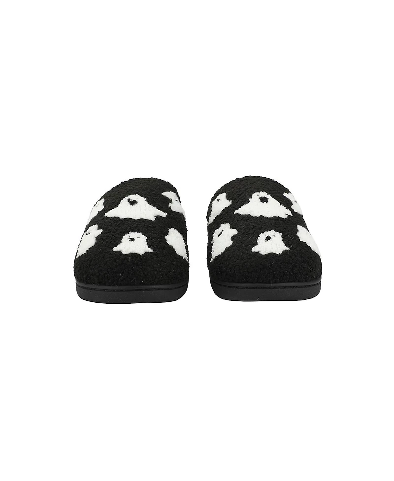 Generic Halloween Ghosts Black Slippers - L