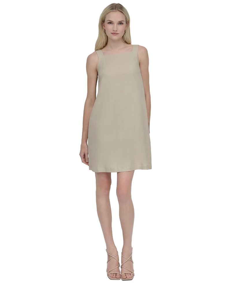 Dkny Women's Bow-Back Sleeveless A-Line Dress