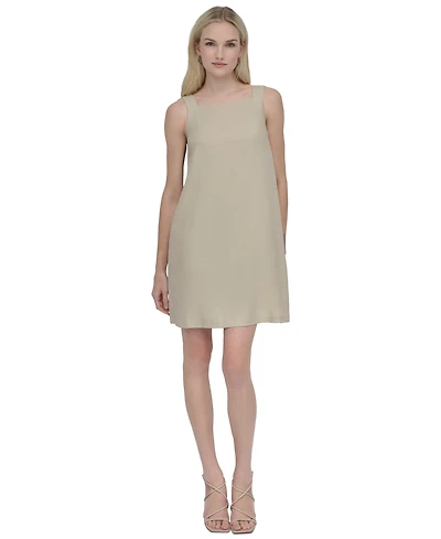 Dkny Women's Bow-Back Sleeveless A-Line Dress