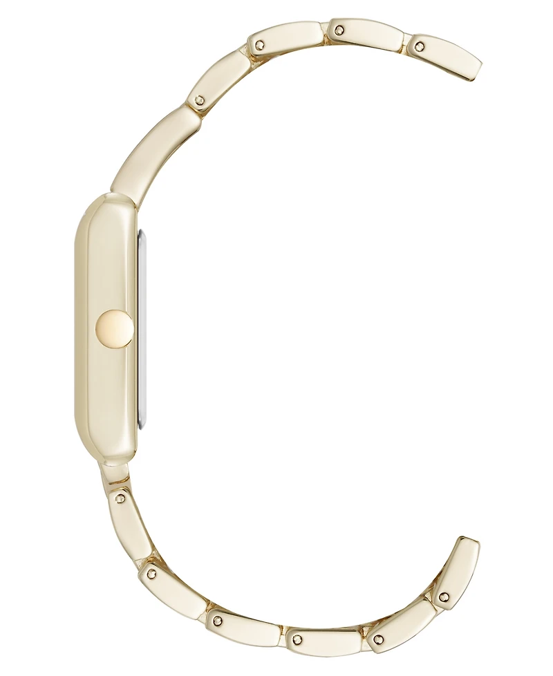 Nine West Women's Quartz Everyday Rectangular and Gold-Tone Metal Alloy Watch