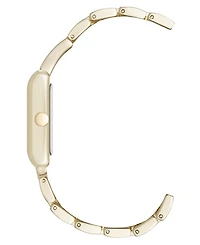 Nine West Women's Quartz Everyday Rectangular and Gold-Tone Metal Alloy Watch