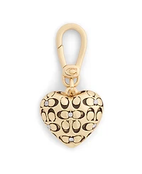 Coach Faux Stone Collectible Signature Quilted Heart Charms