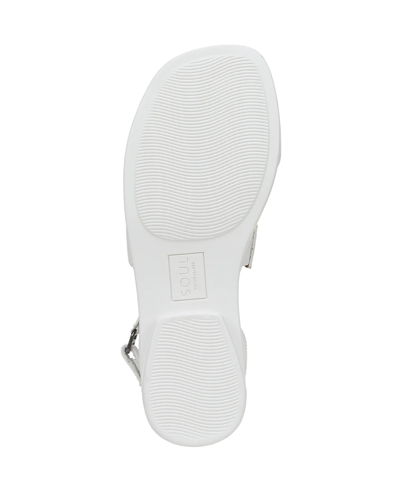 Soul Naturalizer Women's Fiesta Ankle Strap Footbed Flat Sandals