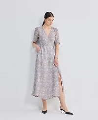 Maxi Wrap Floral dress Vintage Vines