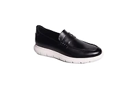 Marc Joseph New York Men's Douglas Street Hands-Free Slip On Technology Lightweight Leather Penny Loafers