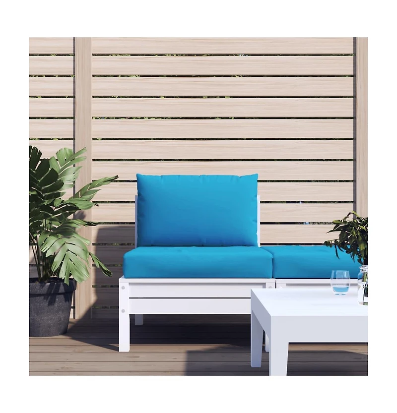 Pallet Cushions 2 pcs Light Blue Oxford Fabric