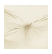 Highback Chair Cushions 4 pcs Cream Oxford Fabric