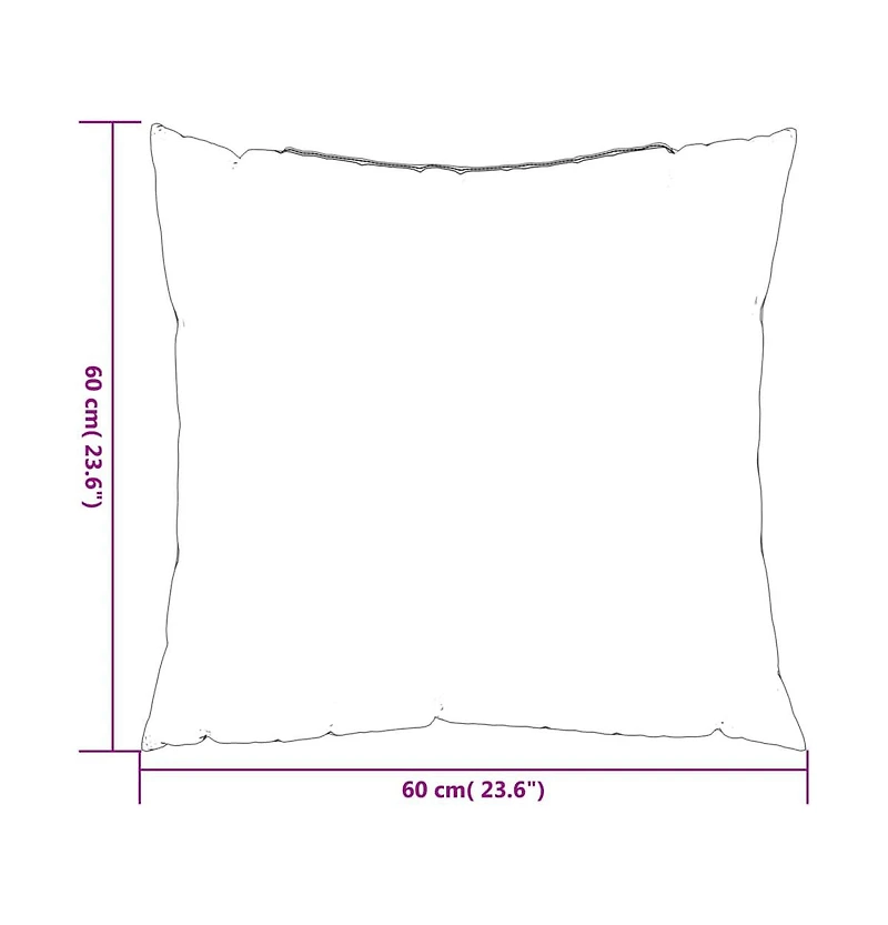 Throw Pillows 4 pcs Gray 23.6"x23.6" Fabric
