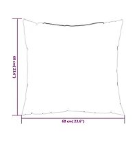 Throw Pillows 4 pcs Gray 23.6"x23.6" Fabric