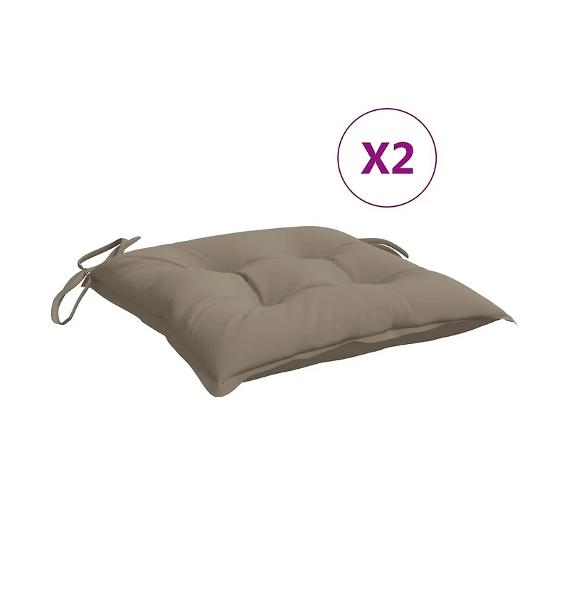 Pallet Cushions pcs Taupe 19.7"x19.7"x2.8" Oxford Fabric
