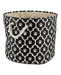 Bone Dry Collapsible Pet Storage Bin Lattice Paw Print