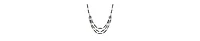 2028 Lantern Bead Triple Drop Necklace