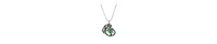 2028 Cat and Fishbowl Pendant Necklace