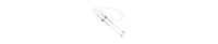2028 Silver-Tone Dog Paws Round Pink Acrylic Bead Necklace