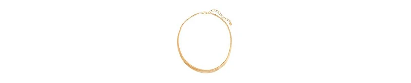 2028 Gold-Tone Textured Omega Collar Necklace