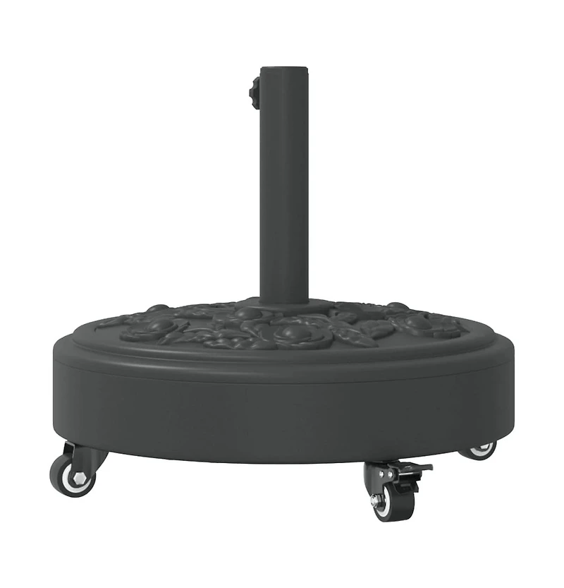 Parasol Base with Wheels for 1.5"/1.9" Poles 59.5 lb Round