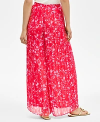 I.n.c. International Concepts Women's Floral-Print Chiffon Wide-Leg Pants, Exclusively at Macy's