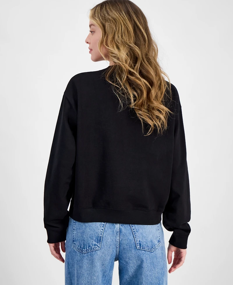 Hugo Women's Logo-Print Long-Sleeve Sweatshirt