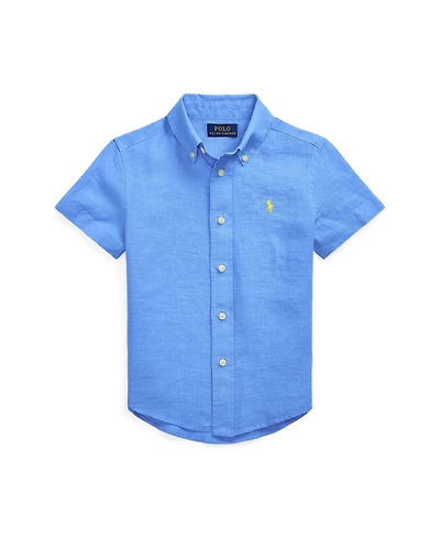 Polo Ralph Lauren Toddler and Little Boys Linen Short Sleeve Shirt