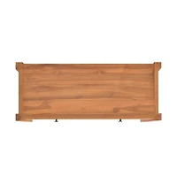 Desk with 2 Drawers 39.4"x15.7"x29.5" Teak Wood