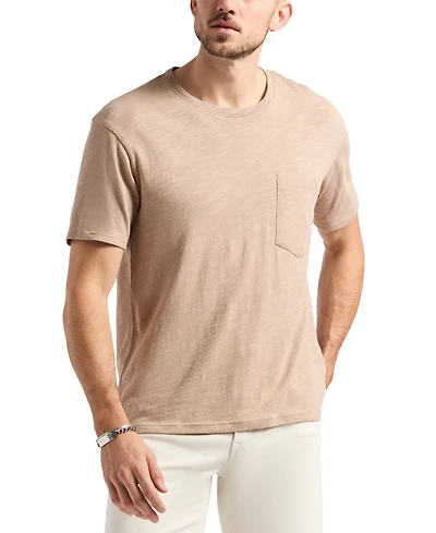 Buffalo David Bitton Men's Kander Slub Knit Crew Neck T-Shirt