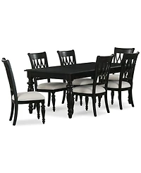 Daria 7-Pc. Dining Set (Rectangular Table & 6 Side Chairs), Created for Macy's