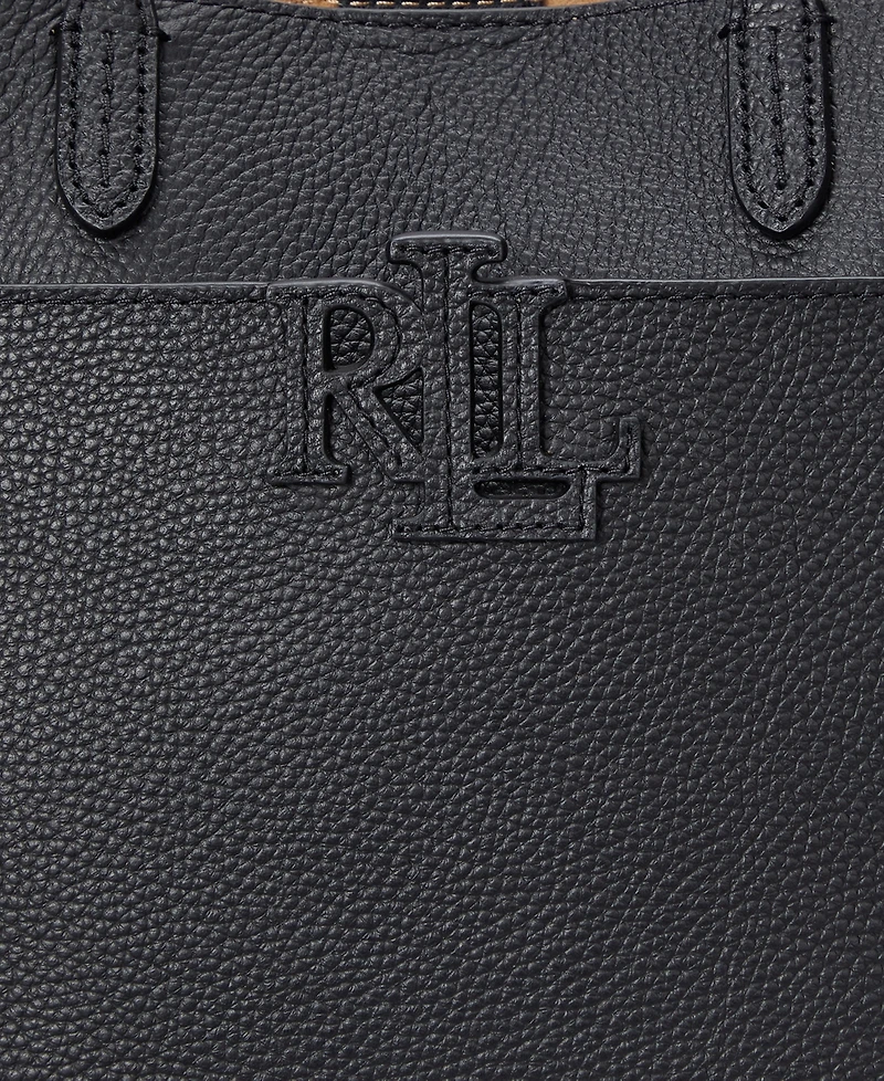 Lauren Ralph Lauren Pebbled Leather Small Cameryn Tote Bag