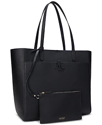 Lauren Ralph Pebbled Leather Extra-Large Cameryn Tote Bag