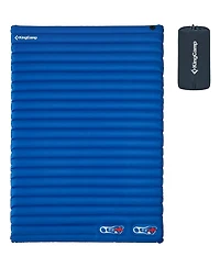 KingCamp 2-Person Double Sleeping Pad Lightweight Inflatable Air Mat, Blue