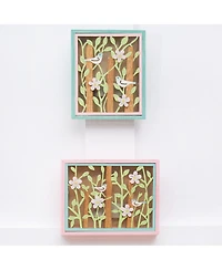 Birds Shadowbox Spring Light-Up Led Wall Art Decor S/2