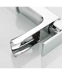 Waterfall Single Handle Single Hole Low-Arc Modern Bathroom Faucet