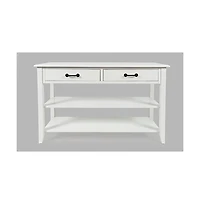 North Fork Acacia 2 Drawer Sofa Table
