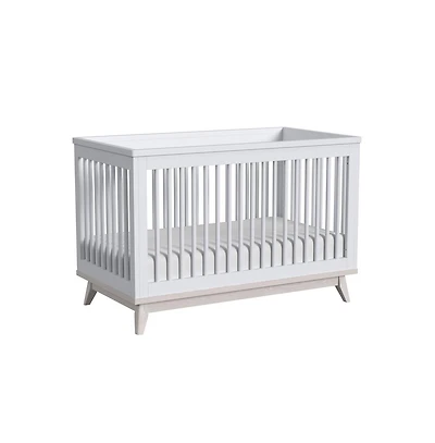 Westwood Design Rowan Modern Wood Cottage Crib in Ash Linen White Finish