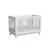 Westwood Design Rowan Modern Wood Cottage Crib in Ash Linen White Finish