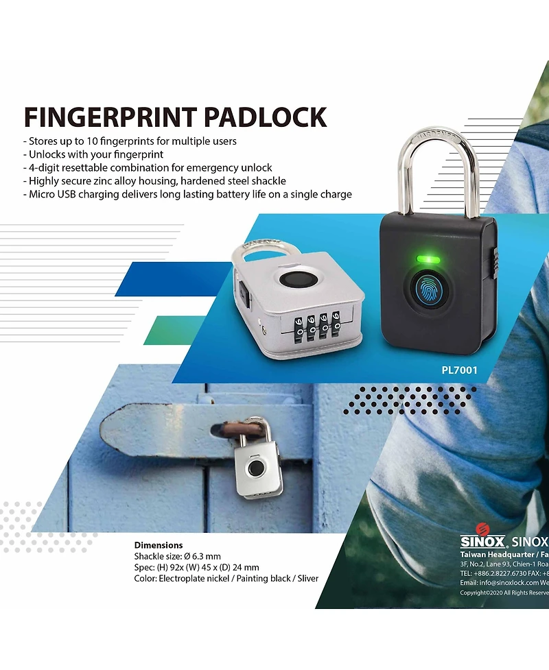 Tokk Dual Fingerprint Lock